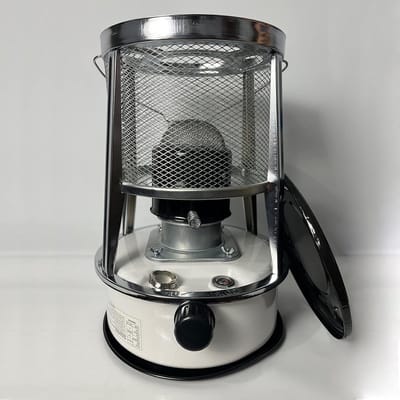 Kerosine Kachel - Mobiele Verwarming - Buiten Verwarmen - Hoog Rendement - 6L Volume - Wit