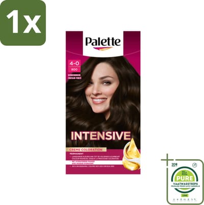 1 x Palette Intensive Oil-Care Color Haarkleuring 800 Donkerbruin - Haarverf - Donkerbruin - Permanente Haarverf - Arganolie - Glans