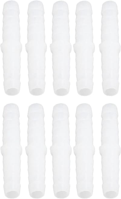 10 Stuks Plastic Slangverbinder voor Pomp en Silicoen Slang, 6-6 mm Recht, Duurzaam en Betrouwbaar