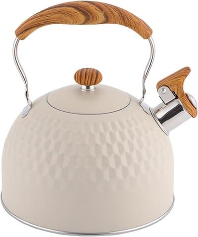 Waterketel RVS - Fluitketel Fornuis - Water Koken - Droogkookbeveiliging - 2.5 Liter - Zilverkleurig