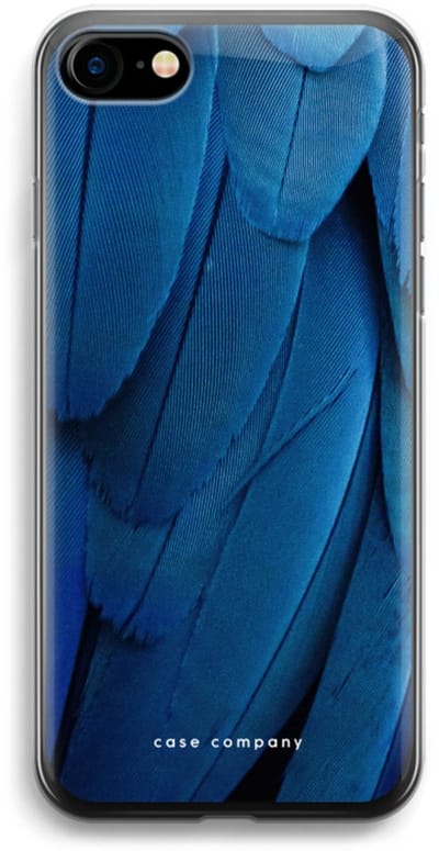 Case Company® - Hoesje geschikt voor iPhone 7 hoesje - Pauw - Soft Cover Telefoonhoesje - Bescherming aan alle Kanten en Schermrand