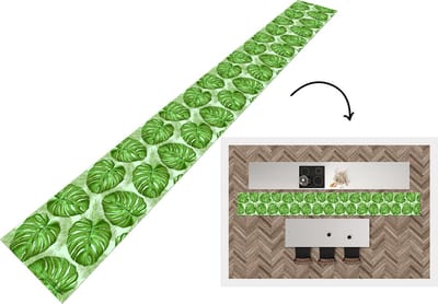 Keukenloper - Keukenmat - Monstera - Palmblad - Patronen - 400x50 cm - Keuken vloerkleed