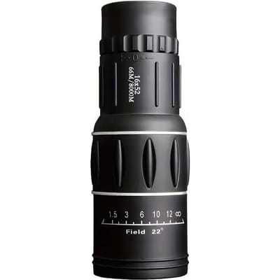 Puissant Télescope Monoculaire 16x52 Zoom Longue Portée Lunette d'Observation Nocturne pour Camping en Plein Air Observation d'Oiseaux Haute Clarté Chasse