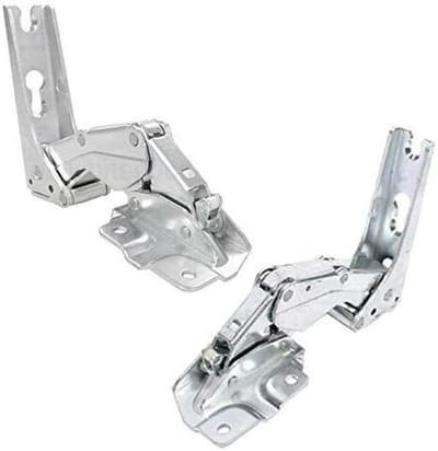 Koelkast Scharnieren - Vriezer Deur - Apparaat Reparatie - Geïntegreerd Scharniersysteem - 1 Paar - Zilver