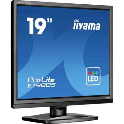 Iiyama ProLite E1980S-B1 LED-monitor Energielabel D (A - G) 48.3 cm (19 inch) 1280 x 1024 Pixel 5:4 3 ms HDMI, DisplayPort TN LCD