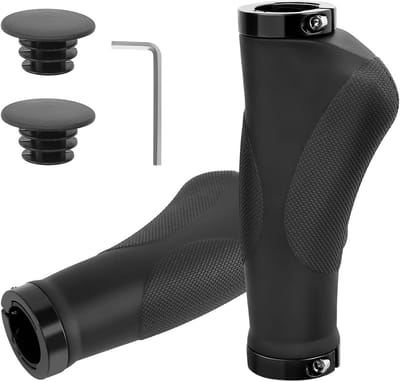 Ergonomische Fietshandgrepen Zwart - Antislip Stuurgrepen voor Mountainbike en Stadsfiets (130 mm)