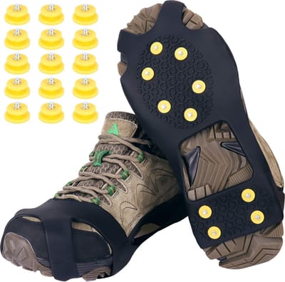 Sneeuwschoenen - Sneeuwstappers - Anti-slip Maat S - 31-36 - Zwart - Sneeuwzolen
