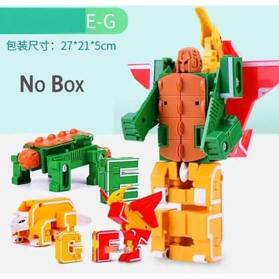 26 Letters A-Z Alfabet Dier Dinosaurus Krijger Vervorming Actiefiguren Transformatie Robot Speelgoed Voor Kinderen Hoge Kwaliteit Cadeau Brinquedos