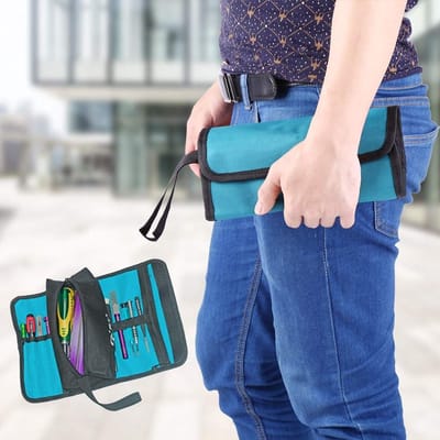 Dailygoods - Vouwbare Multi-functionele Gereedschapszak - Handige Tool Organizer - Waterdicht - Voor Elektriciens - Lichtgewicht - Inclusief Binnenzak