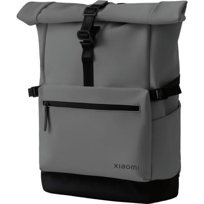 Xiaomi Roll Top Casual Backpack 23L – Waterafstotende Rugzak met Rolsluiting, Laptopvak tot 15,6 inch, Uitbreidbare Capaciteit, Ergonomische Rug en Minimalistisch Design – Grijs