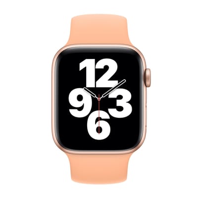 Apple Siliconen solobandje voor de Apple Watch | 38/40/41/42 mm - Maat 2 - Cantaloupe