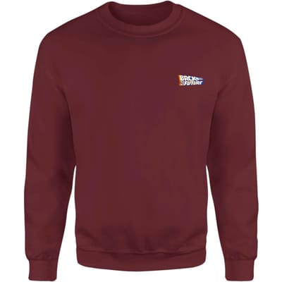 Back To The Future Sweatshirt - Burgundy - XS