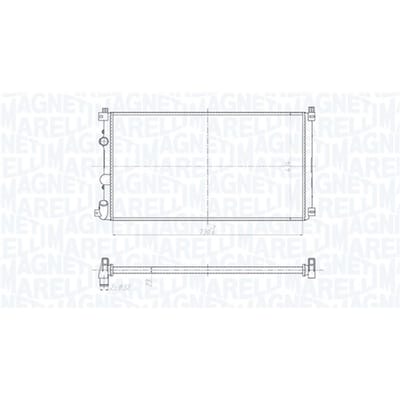 Radiator MAGNETI MARELLI 350213209500