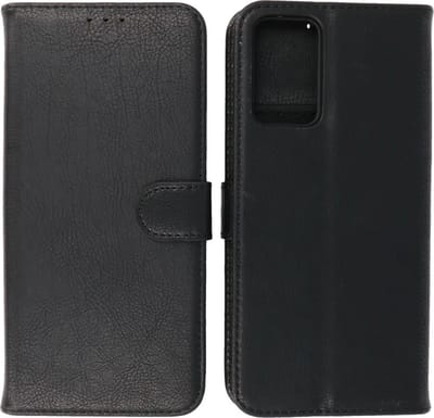 Oppo A95 4G & Oppo A74 4G Hoesje - Book Case Telefoonhoesje - Kaarthouder Portemonnee Hoesje - Wallet Cases - Zwart