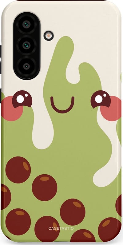 Casetastic Hoesje Geschikt voor Samsung A56 / A36 - Stijlvolle Beschermende Duo-layer Case - Smeltende pistache bolletjes