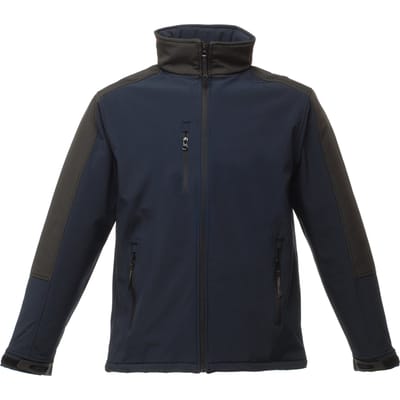 Regatta Heren Hydroforce 3-laags Softshell-jasje (windbestendig, waterafstotend en ademend) (Marine / Zwart)