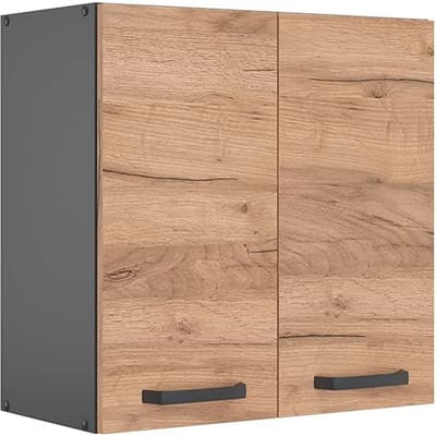 Keukenwandkast en Basiskast in Antraciet - 60 cm