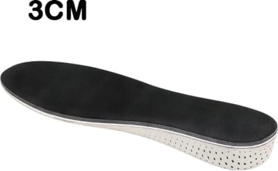 Traagschuim Binnenzool – 3 cm Verhoogde Inlegzolen voor Ultralichte en Ademend Sport Inlegzolen voor Heren en Dames, Comfortabele Steunzolen voor Dagelijks Gebruik, Werk, Wandelen en Sport