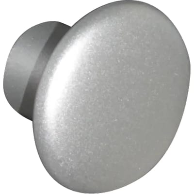 Bertomani Meubelknop - Pvc - Zilverkleurig - 32mm - Set Van 2
