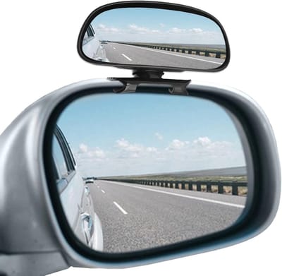 Achteruitkijkspiegel voor auto, verstelbare blindspiegel met 360 graden zicht, zelfklevend en universeel voor vrachtwagens en SUV's
