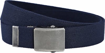 Houtkamp Werkriem Canvas Stretch - Ergonomische Werkbroek Riem - Blauw - Lengte totaal 100 cm / Riemmaat 85