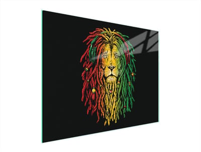 TMK ArtDeko Serie - Glazen Snijplank - 52x40 cm - Gehard Veiligheidsglas - Antislip Siliconen Voetjes