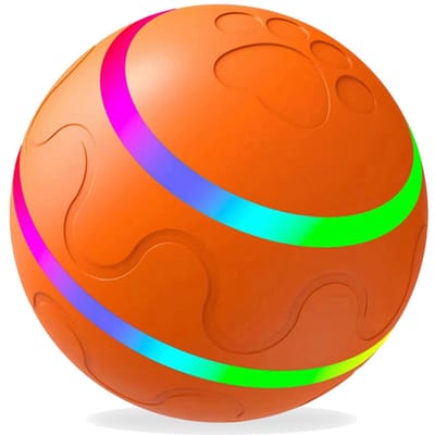 Huisdier Rollende Bal ABS Siliconen Materiaal IP54 Interactieve Hond Actieve Rollende Bal Speelgoed met LED Licht Oplaadbare Batterij C-1