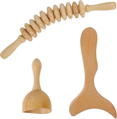Hout Therapie Massage Tools - Anti Cellulitis Roller Stick - Lymfedrainage Apparaat - Massageapparaat Benen
