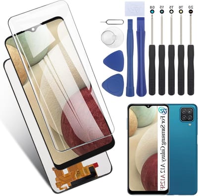 Display Voor Samsung Galaxy A12 Lcd-Scherm Vervanging - Compatibele mit Samsung A12 A125F - Touchscreen Gemonteerd Vervangen - Zwart - Inclusief Gereedschap - Hoge Kwaliteit .