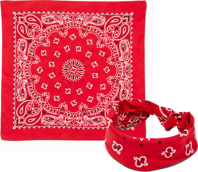 Bandana - Hoofddoek - Boeren Zakdoek - Mondbescherming - Sjaal - Hoofdband Classic Paisley - Accessoires - 55x55cm - LOUZIR