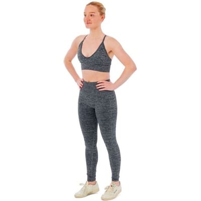 Xtreme Sportswear Dames Sportset - Sportlegging + Sport BH - Antraciet Melange-S