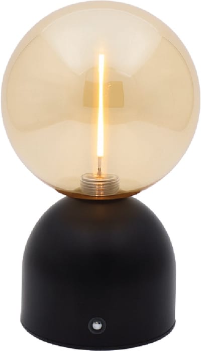 Luxus Europe - Tafellamp Touch Lina Zwart - Draadloze LED Tafellamp Binnen - USB-C Oplaadbaar - Touchbediening - Dimbaar - 3 Lichtkleuren