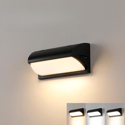 LED-wandlamp - Buitenwandlamp - Waterdichte buitenwandlamp - Aluminium wandlamp - Geschikt voor binnen- en buitengebruik - Ideaal voor balkons, terrassen, schuttingen en binnenplaatsen - 26*10*13 cm