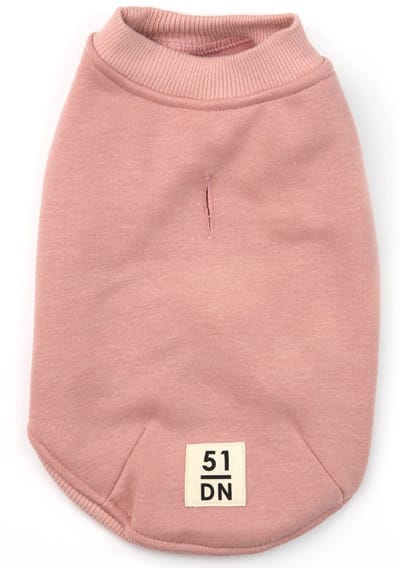 51DN | Everyday Sweater - Pink 51degrees North hondensweater roze Hondenjas - Pullover hondenjas - Perfect voor honden- Maat 36 cm Roze - Warme kleding - Binnenkleding -