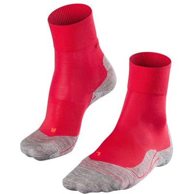 FALKE RU4 anti-blaar katoen functioneel materiaal hardloopsokken dames rood - maat 35-36