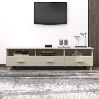 vidaXL - Tv-meubel - HAMAR - 158x40x40 - cm - massief - grenenhout - honingbruin