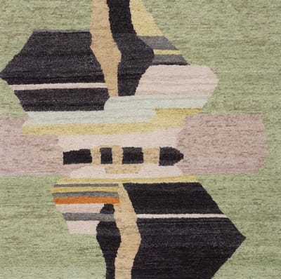 Acsento x Sofie Neirynck Occo Vloerkleed - 250 x 250 cm - Veelkleurig - Rechthoekig - Wol - Woonkamer, Slaapkamer - Geometrisch, Abstract - Modern, Design, Boho