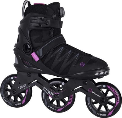 Tempish Wenox Top 100 Dames Skeelers - 4x100mm Wielen - Speed / Fitness Inline Skates - Zwart Roze - Maat 37