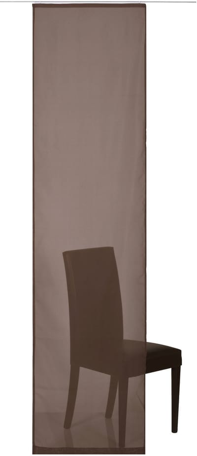 Elbersdrucke Schuifgordijn Feel Good Uni 245x60 cm bruin