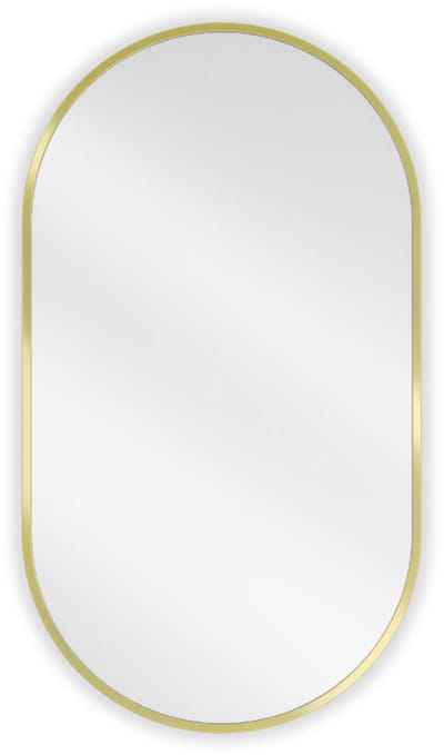 Mexen Loft ovale badkamer spiegel 80 x 45 , gouden frame - 9851-080-045-000-50
