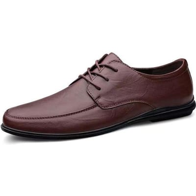 Heren Casual Leren Schoenen Herfst Platte Herenschoenen Comfortabele Rijschoenen Werkschoenen Mode Brits Zakelijk 44 gray