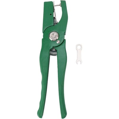 Groene Oormerk Tang Aluminiumlegering Vee Oormerk Applicator Draagbare Oor Knipper voor Huisboerderij blue