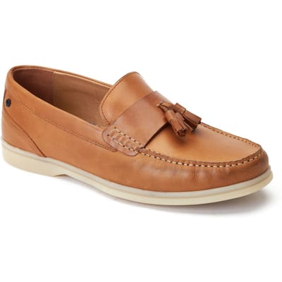 Base London Bonito Leren Herenpantoffels Burnt Tan