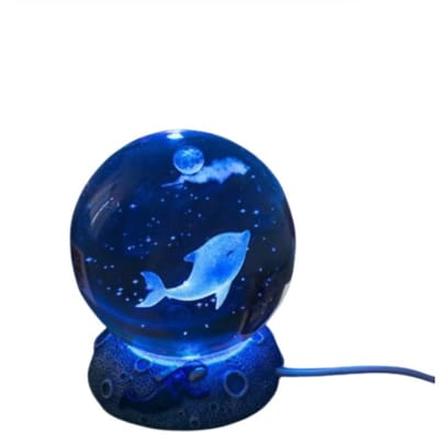 8Cm 3D Kristallen Bol Kerst Cadeau Decoratie Decoratie 2025 Ballen Naar Huis Sneeuw Glazen Bol Decoraties