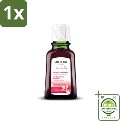1 x WELEDA - Mondwater geconcentreerd - Ratanhia - 50 ml - Mondwater - Tandvlees - Natuurlijke Mondverzorging - Ratanhia - Verfrissend