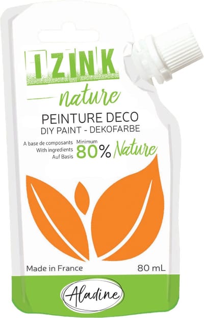 Aladine plakkaatverf Izink Nature 80 ml oranje milieuvriendelijk.