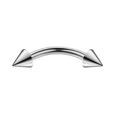 Zilver Spikes - Wenkbrauw / Lip / Oor Piercing