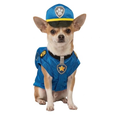 hond kleding Chase Dog Kostuum SMALL Paw Patrol TV-show Politie Dierenreddingsteam Huisdierkostuum