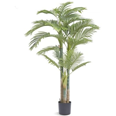 VEVOR Kunstmatige Gouden Fruitpalm 1030x1030x1981mm Kunstplant PE Kunstplanten Plastic Planten in Pot Geurloos Waterdicht Ideaal voor Decoratie van Slaapkamer Studeerkamer Woonkamer