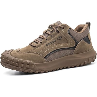 Veiligheidsschoenen Heren Voor werk Onverwoestbaar Slijtvast Werk Sneakers Kevlar Binnenzool Beschermende Stalen Neus Werkschoenen Veiligheidslaarzen 40 bruin